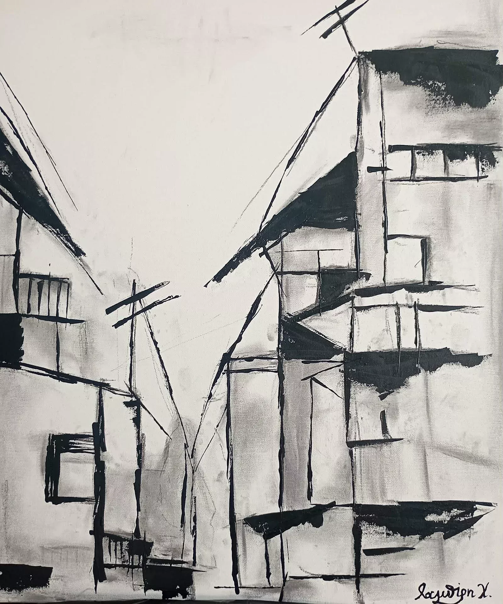 Urban Memory — painting by Chrysa Lampiri